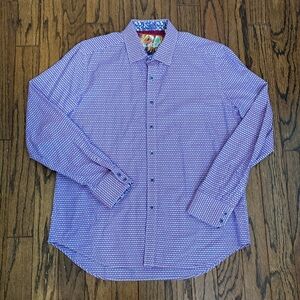 MUST GO BY 6/30 Robert Graham Geometric Print Button Down Shirt